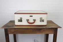 Load image into Gallery viewer, white vintage suitcase rental
