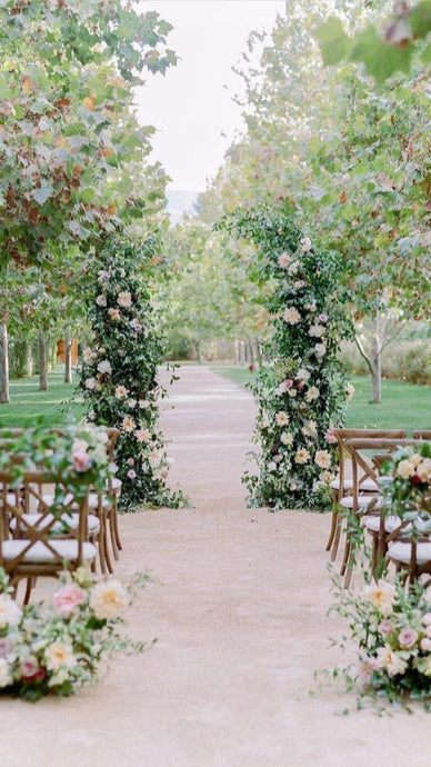 floral wedding arch stands rental