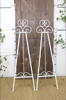 white easel rentals